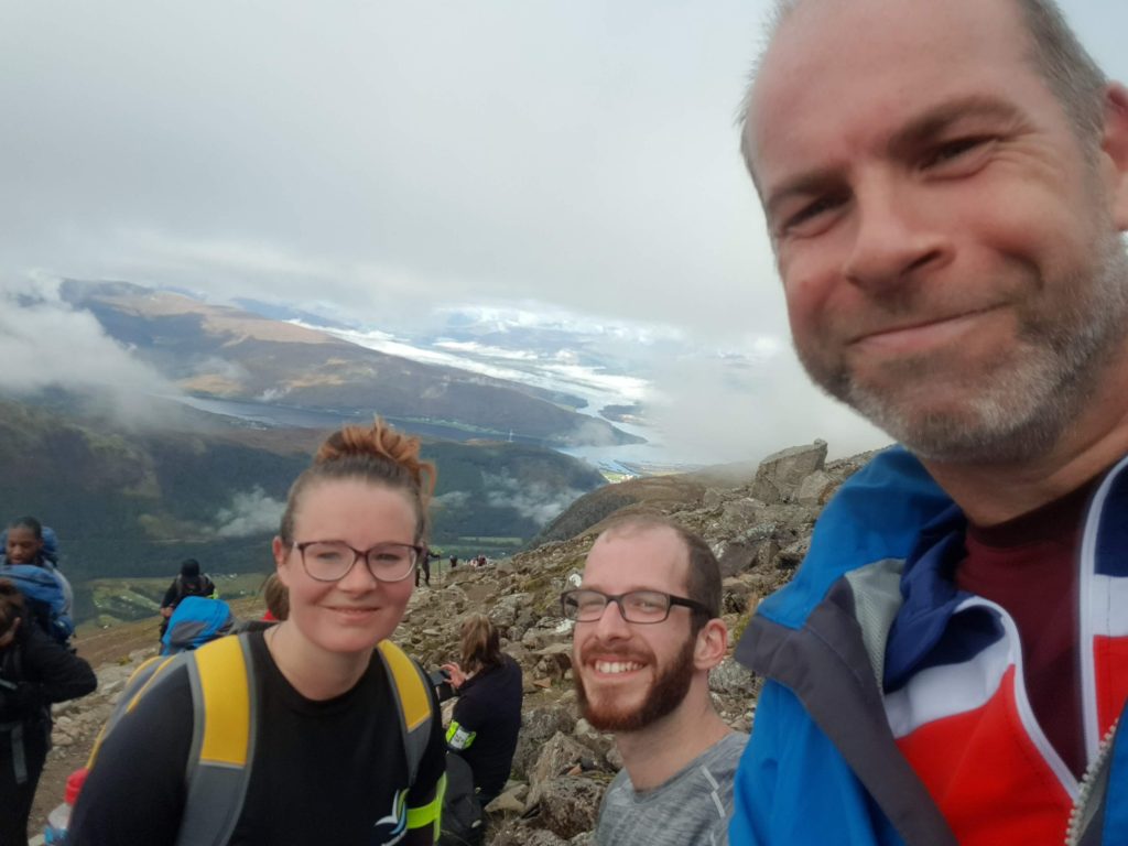Ben Nevis on the top